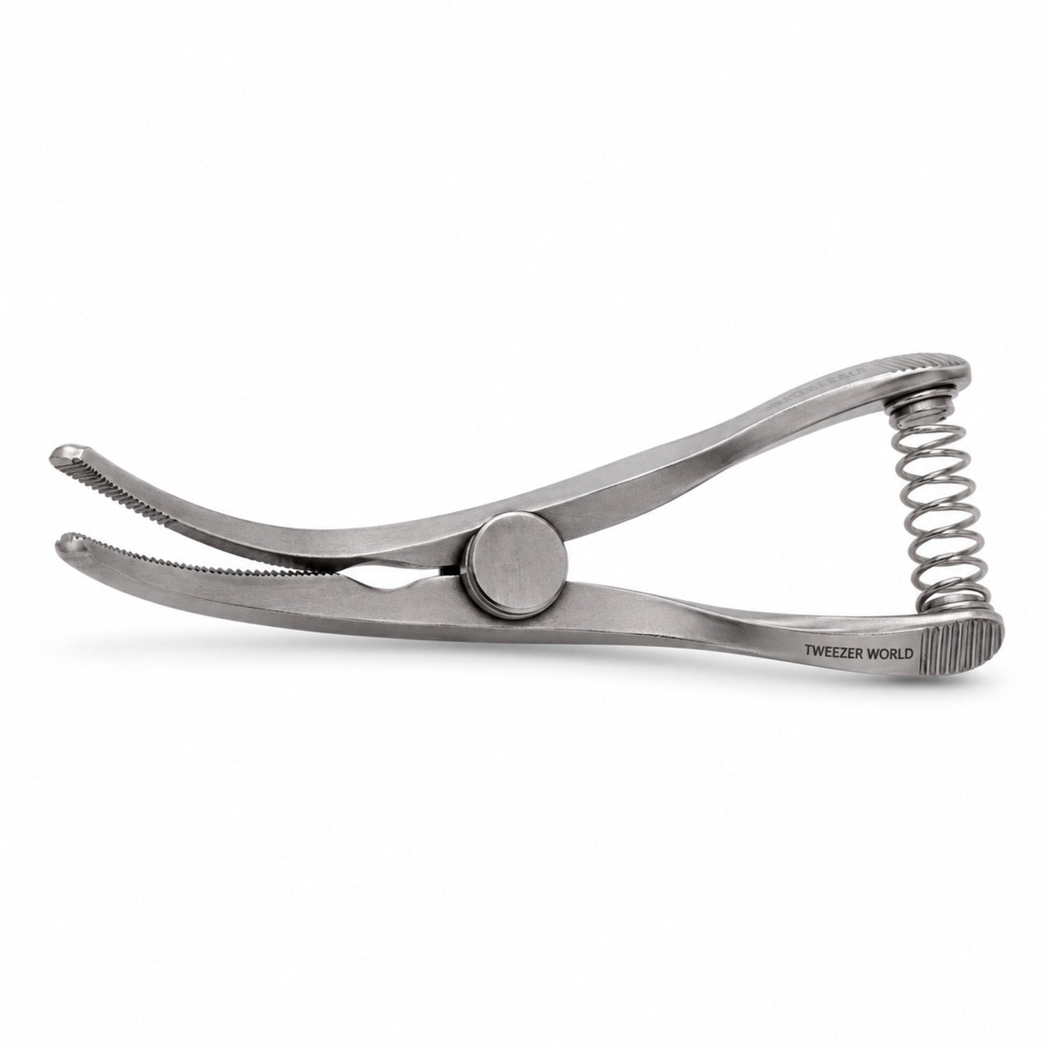 Weldon Mini Glover Bulldog Clamp – Slightly Curved, 14 mm Jaw — side profile catalogue illustration