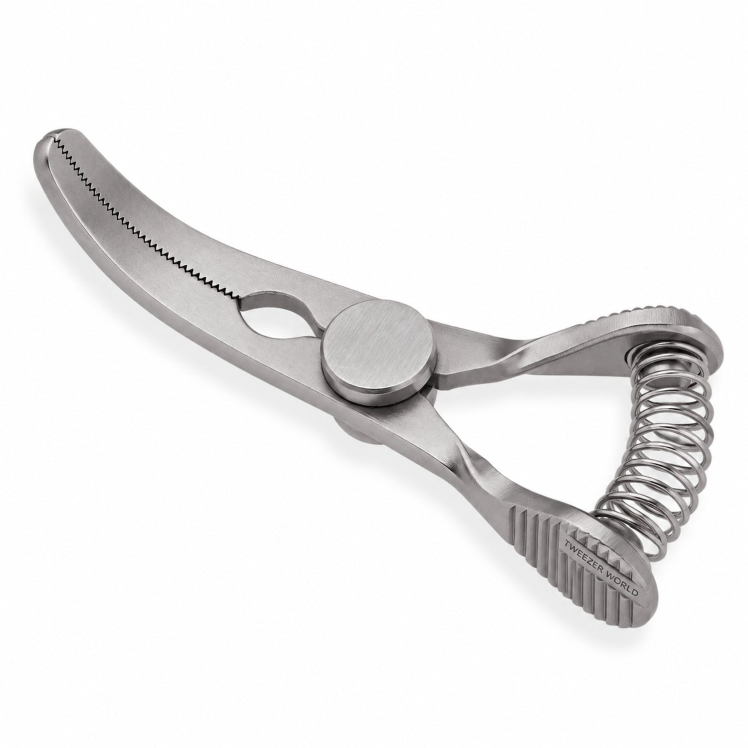 Weldon Mini Glover Bulldog Clamp – Slightly Curved, 17 mm Jaw — reverse three-quarter catalogue illustration