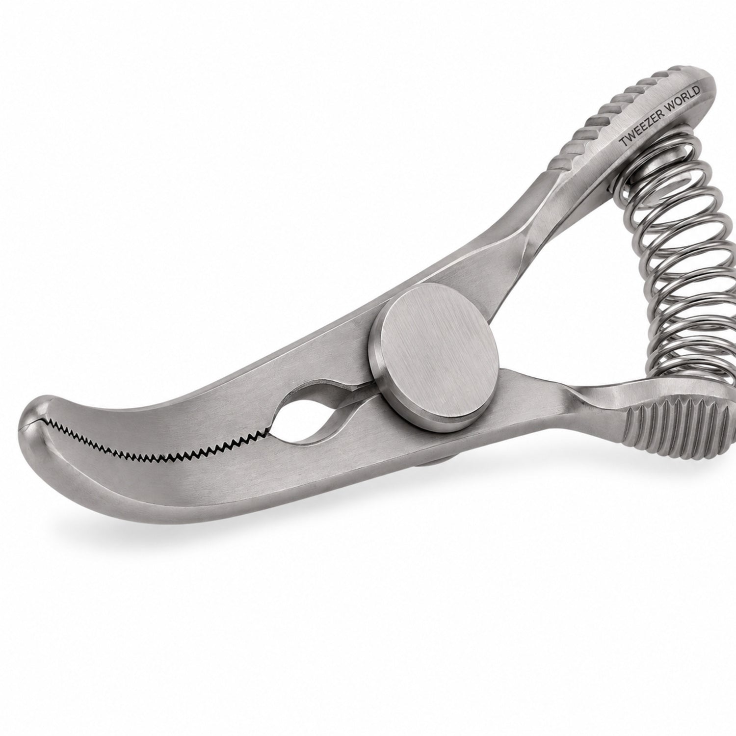 Weldon Mini Glover Bulldog Clamp – Slightly Curved, 17 mm Jaw — jaw detail catalogue illustration