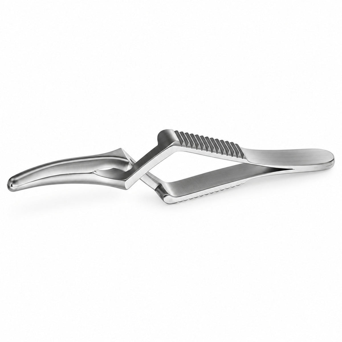 Wylie Lumbar Bulldog Clamp – Slightly Curved — catalogue illustration on white background