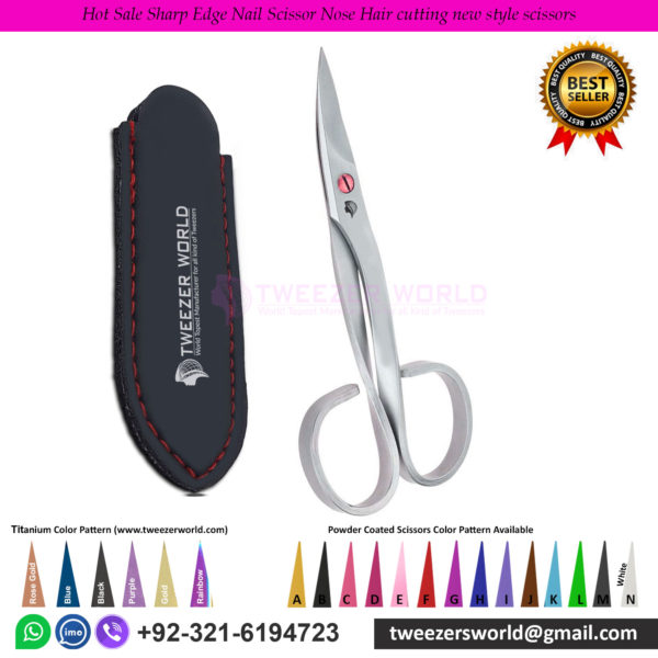 Hot Sale Sharp Edge Nail Scissor Nose Hair cutting new style scissors