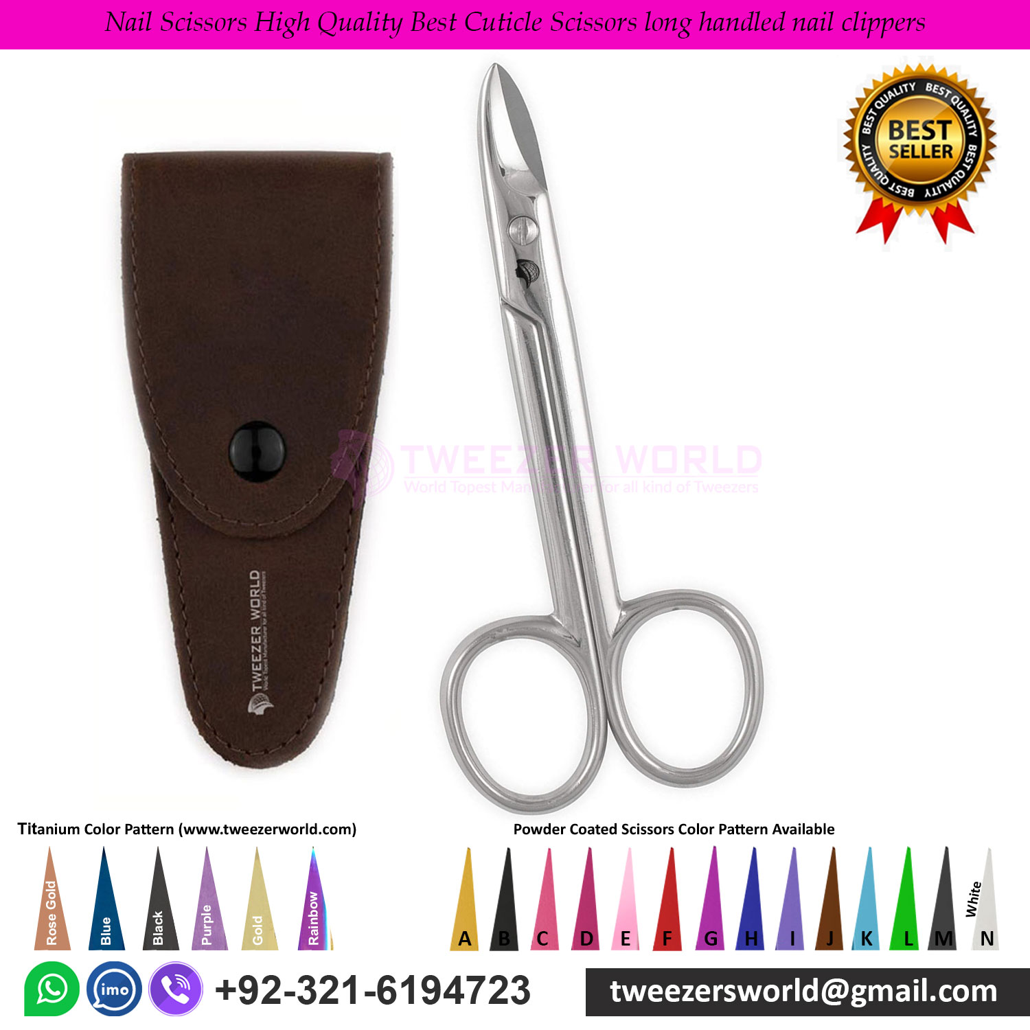 Nail Scissors High Quality Best Cuticle Scissors long handled nail clippers