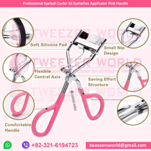 Professional Eyelash Curler 3d Eyelashes Applicator Pink Handle