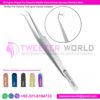 S-shape 45 Degree Angled Tip Tweezers Needle Nose Pointed