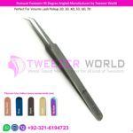 Dumont Tweezers 45 Degree Angled Manufacturer by Tweezer World