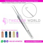 45 Degree Angled Tip Eyelash Extension Tweezers Needle Nose Tip