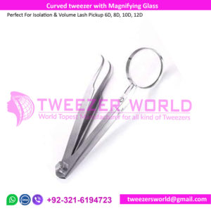 Curve tweezer with Magnifying Glass