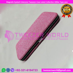 Magnetic Eyelash Extension Tweezers Case Latest Collection Glitter Type case