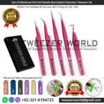 5pcs-Professional-Pink-Hot-Handle-Best-Eyelash-Extension-Tweezers-Set