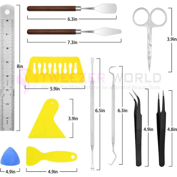 18 Pcs Professional Craft Vinyl Weeding Tools Set Best Hand Tool Kit