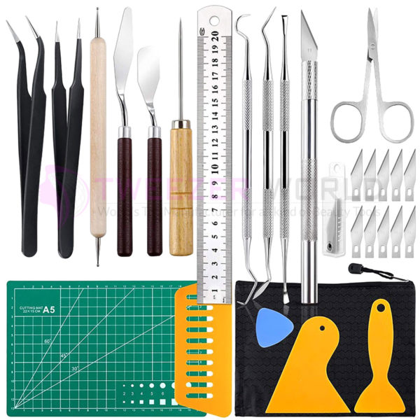 28 Pieces Craft Vinyl Weeding Handmade Tool Hand Tool Kit Set