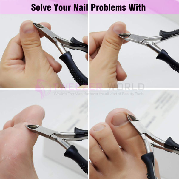 Best Cuticle Trimmer Nippers with Cuticle Pusher and Triangle Nail Pusher