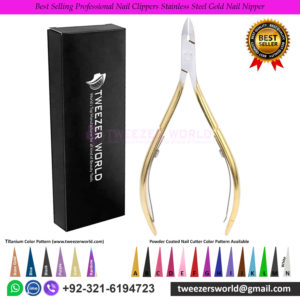 Best Selling Professional Nail Clippers Stainless Steel Gold Nail Nipper