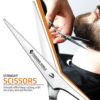 Hairdressing-Scissors-Hair-Scissors,6.5-Inch-Hair-Cutting-Scissor,-Premium-Stainless-Steel-Razor-with-Sharp-Edge-Blade-&-Salon-Scissors,-for-Men-