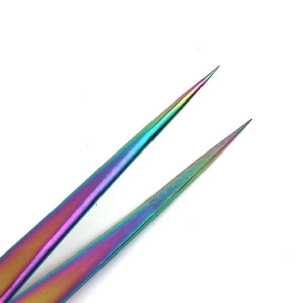 Straight Isolation Rainbow Best Tweezers For Lash Extensions
