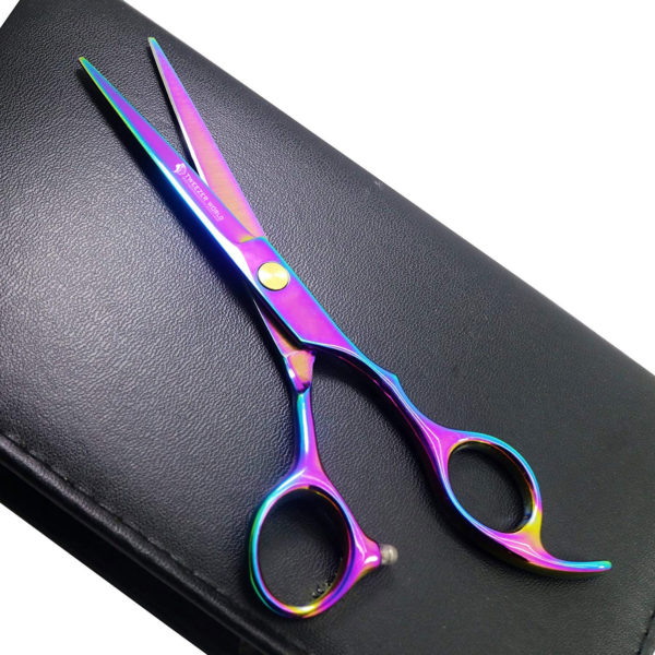 Best Titanium Coated Rainbow Scissors Professional Hair Cutting Shears
