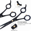 Professional Hair Scissors 6.5 Stainless Steel Sharp, Smooth Hair Cutting2