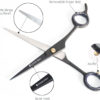Professional Hair Scissors 6.5 Stainless Steel Sharp, Smooth Hair Cutting3