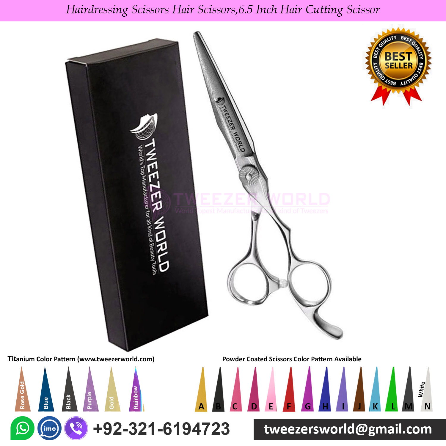 The Best quality professional hair cutting scissors japan stainless steel