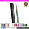 2pcs Titanium Coated Rainbow Eyelash Extension Tweezers Set