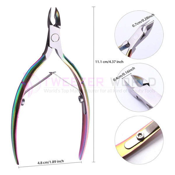 5 Pcs Cuticle Trimmer and Pusher Cuticle Nipper Set with Best Nail Files