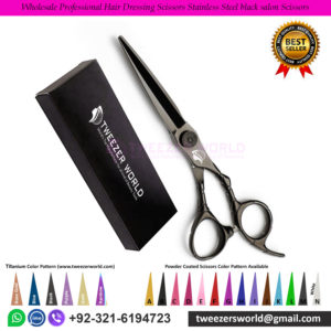 Wholesale Professional Dressing Scissors Stainless Steel black Scissors