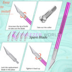 Unique Quality French Nail Trimmer Smile Line Cutter Edge Nail Knife