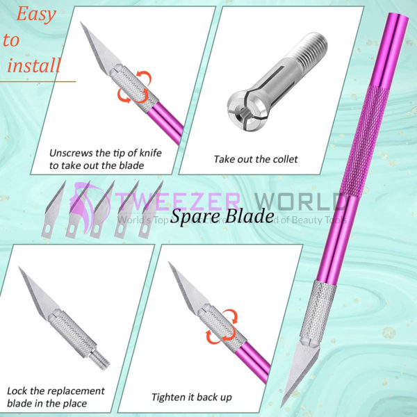 Unique Quality French Nail Trimmer Smile Line Cutter Edge Nail Knife