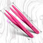 2pcs Premium Hot Pink Set Best Tweezers For Brows