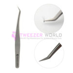 2Pcs-VETUS Silver Tweezers Set Best Quality Vetus Lash Tweezers