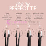 4pcs Premium Quality Black Eyebrow Tweezers Best Tweezers For Plucking Hair