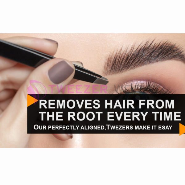 4pcs Amazon Hot Selling Black Beauty Best Tweezers For Fine Hair Set