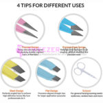 Professional 5pcs Eyebrow Tweezers Set With Scissor