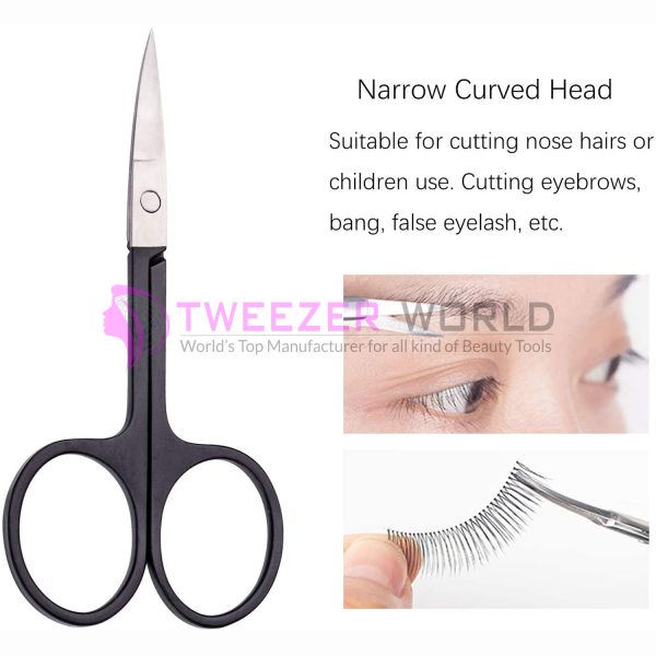 Hot Selling 5pcs Black Beauty Best Eyebrow Tweezers Set With Scissor