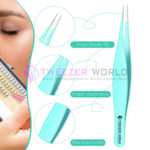 Top Rated 6pcs Needle Point Blue Nose Facial Hair Eyebrow Tweezers Set