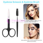 6Pcs Black Beauty Eyebrow Tweezers Set Best Tweezers For Chin Hair