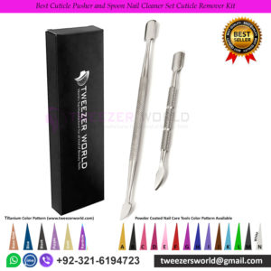 Best Cuticle Pusher and Spoon Nail Cleaner Set Cuticle Remover Kit