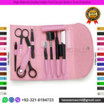 Premium Quality 8 Pcs Zip Shear Tool Case for Barbers Tools Packing Kits