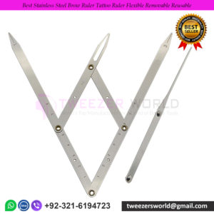 Best Stainless Steel Brow Ruler Tattoo Ruler Flexible Removable Reusable