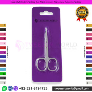 Beautiful Blister Packing For Mini Scissors Nail, Nose Scissors Packing