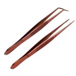 Best whole sell price Chef Rose Gold Stainless Steel Kitchen Tweezers Fine Tip