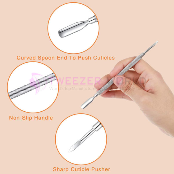4 Pieces Cuticle Pusher Nail Cuticle Remover Tool Nail Art Care Tools