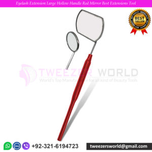 Eyelash Extension Large Hollow Handle Red Mirror Best Extensions Tool
