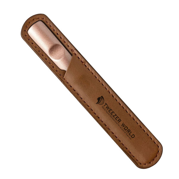 Nail File Leather Pouch in Different Colors, Nail Pusher Packing Pouch