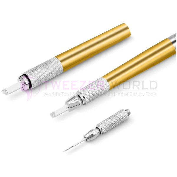 Microblading Pen with needles Permanent Makeup Pen for Eyebrow Tattoo