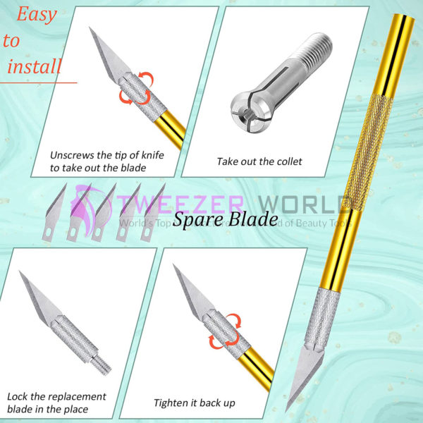 Top Unique Quality Nail Knife Line Cutter Edge Trimmer Manicure Tools