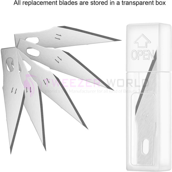 Hot Sale Offer 4 Pcs Nails Knife Hobby with Stainless Steel Blades Kit