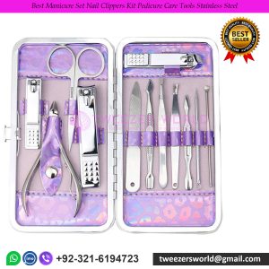 Best Manicure Set Nail Clippers Kit Pedicure Care Tools Stainless Steel