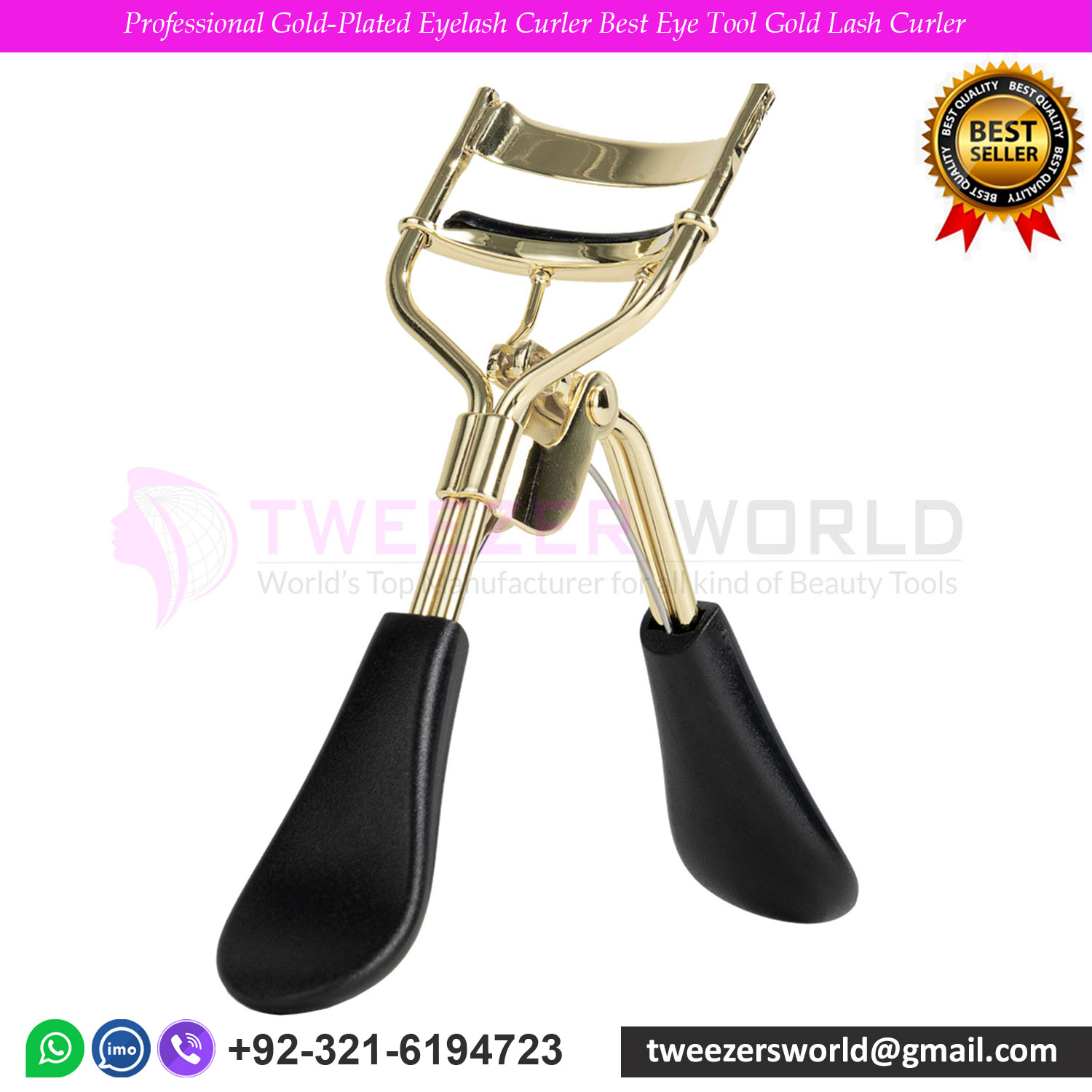 Professional Gold-Plated Eyelash Curler Best Eye Tool Gold Lash Curler