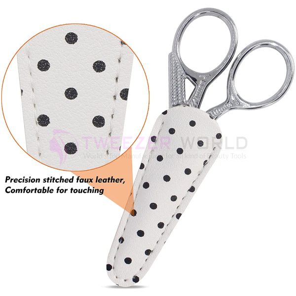 Professional High Quality Small Sewing Scissors with Leather Cover